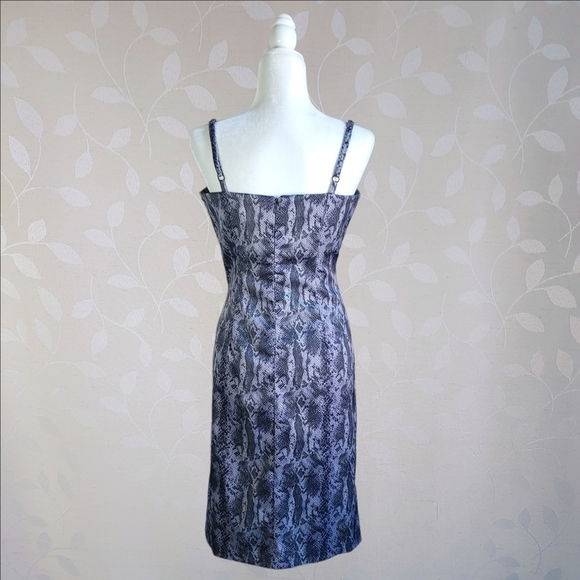 90s Baddie Snake Print Dress - Y2k Bratz Mcbling Club Style Vintage La Belle - Picture 9 of 16